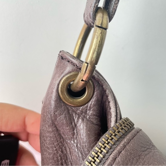 BORSE IN PELLE TAUPE LEATHER MADE ITALY ZIPPED JUMBO CROSSBODY BAG STRAP - Picture 6 of 16